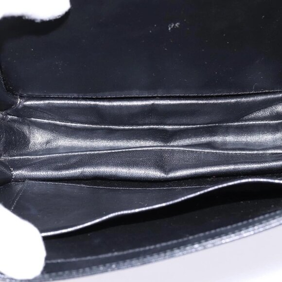 GUCCI Shoulder Bag Leather Black Gold Auth - Picture 13 of 16